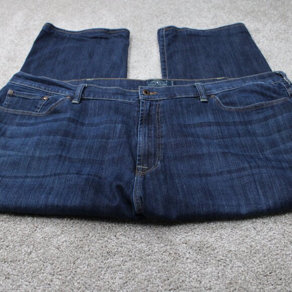 Lucky Brand Jeans Mens 48x26 Blue 181 Relaxed Straight Cotton Stretch 5-Pocket - Picture 2 of 15
